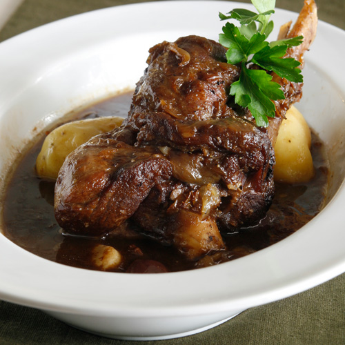 Honey braised lamb shank